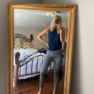 Athleta Open Back Navy Tank Top